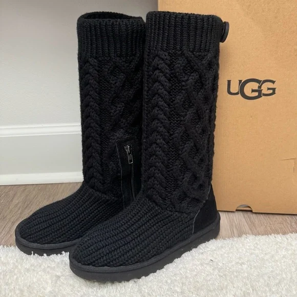 UGG Classic Cardi Knit Boots - Black(sold out on Uggs.com and Nordstrom) - Picture 8 of 9